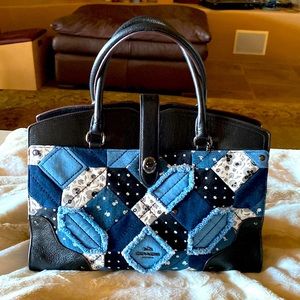 Coach skull patchwork Mercer satchel